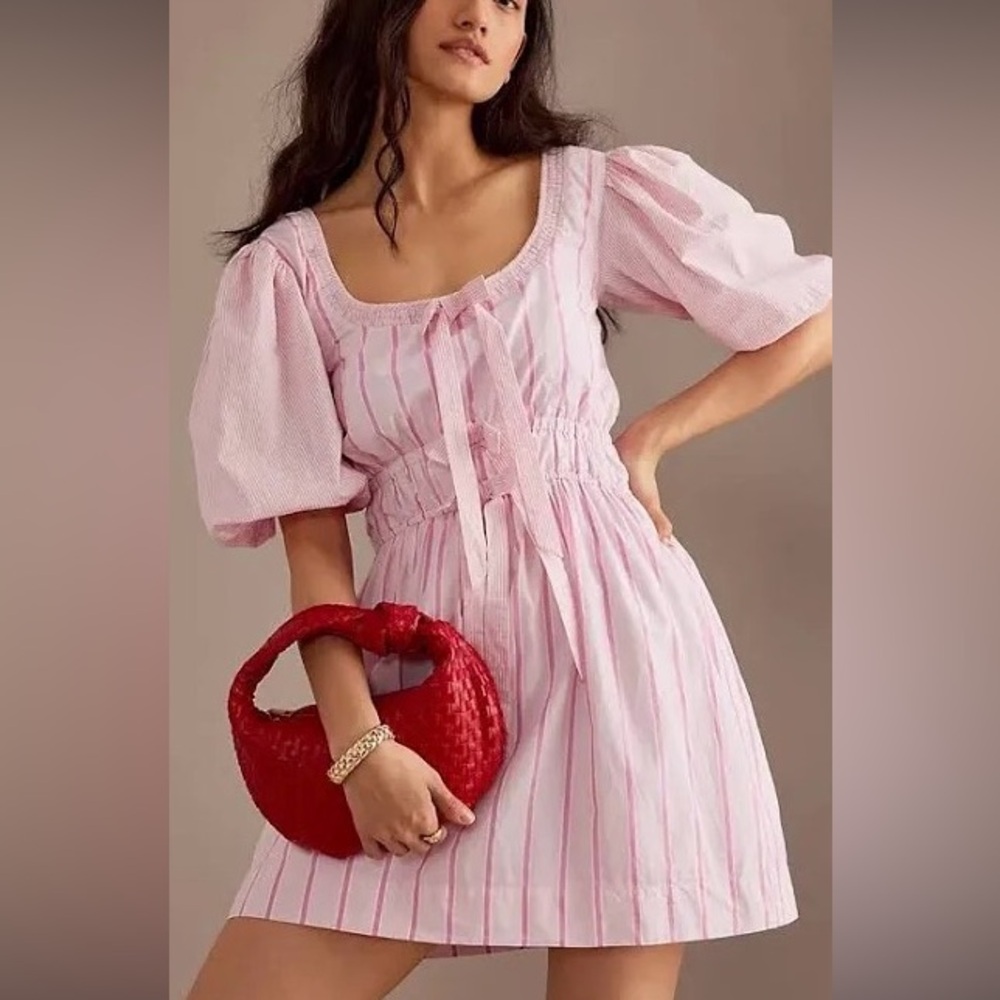 Damson Madder Amelie Puff Mini Dress NWOT - Picture 6 of 7